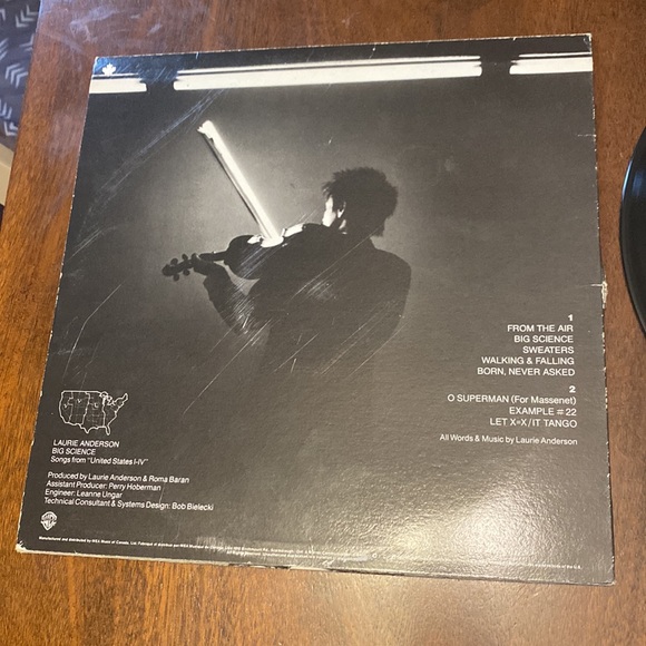 Laurie Anderson Big Science vinyl record - early electronic - Picture 3 of 3